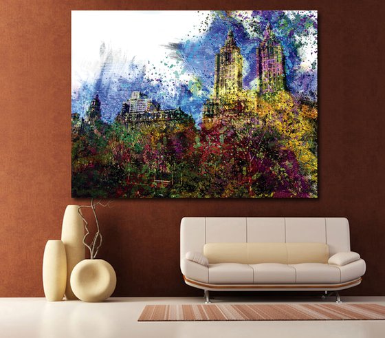 Gotas de color, Central Park/original artwork