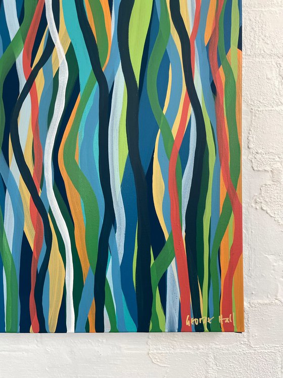Jungle Groove- 200 x 85cm acrylic on canvas