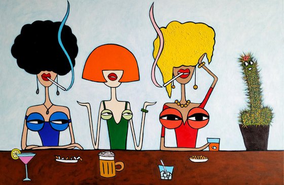 I love this girls(very big canvas)