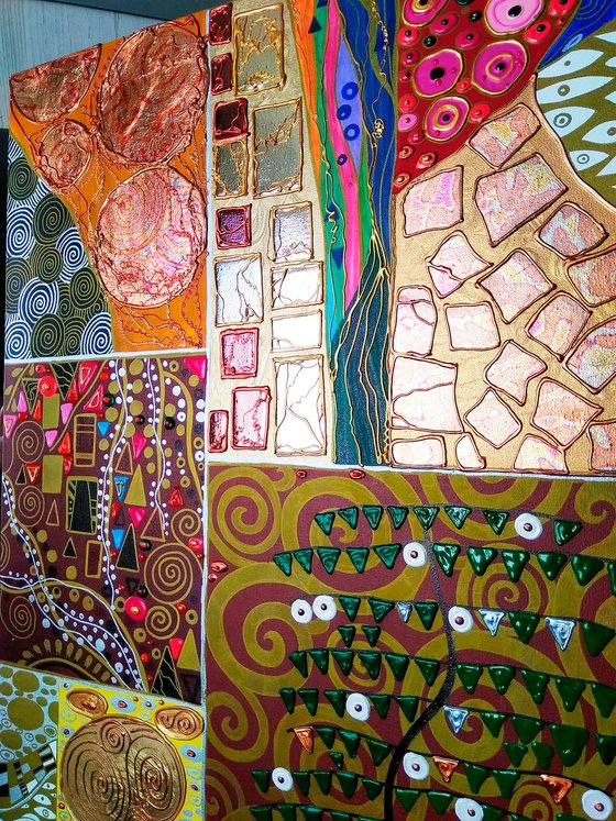 Tree of Life. Klimt abstract