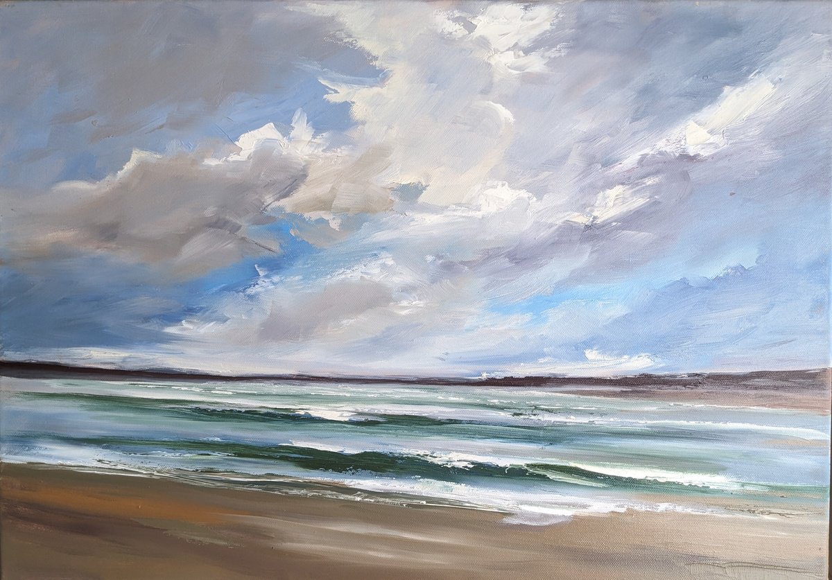 Irish Sea Green By Steve Keenan, 25 X 18, Artwork For Sale On Artfinder