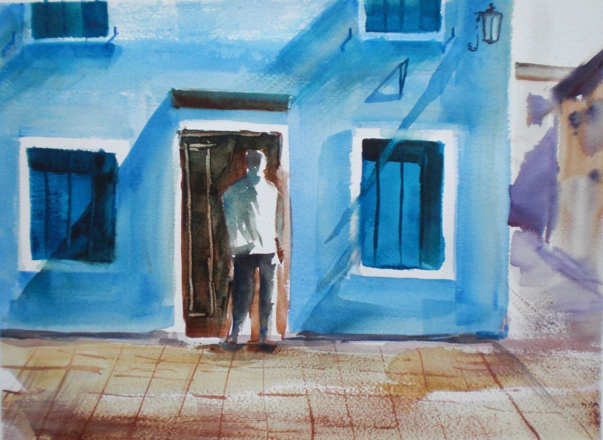 Expressive Cityscapes Watercolour By Giorgio Gosti, 14 X 10, Venice 24, Original Artwork