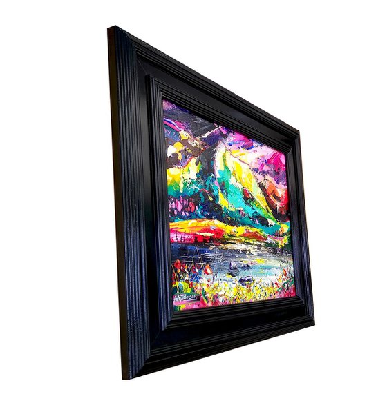 Abstract Lake District Art - 'Mountain Moods' (Re-framed)