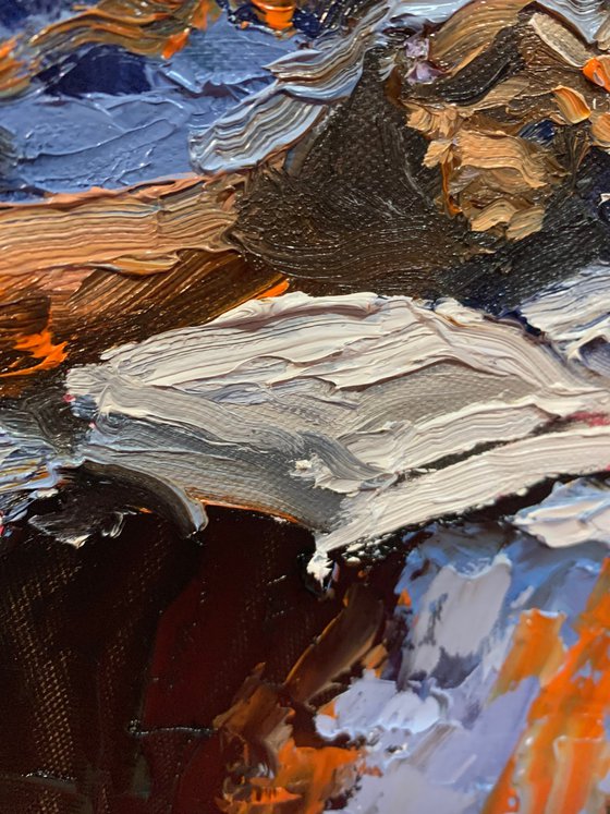 Quiet blue afternoon.