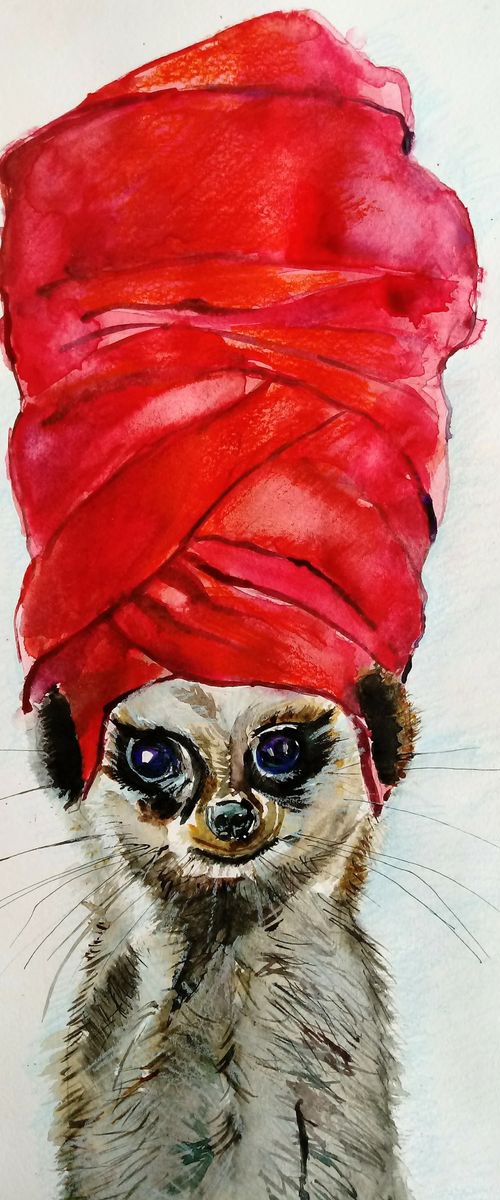 Red Turban by Jelena Nova