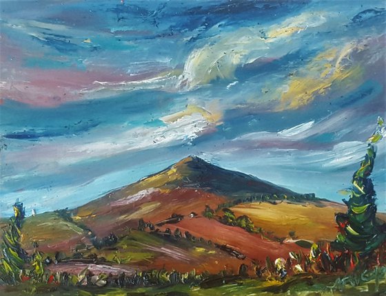 Autumn Colours on Croghan Mountain - my first painting of 2019