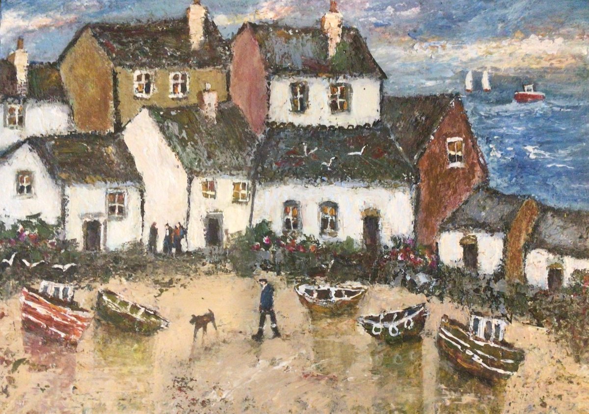 OLD HARBOUR COTTAGES by Roma Mountjoy