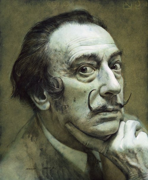 Salvador Dalí - Monochrome by REME Jr.
