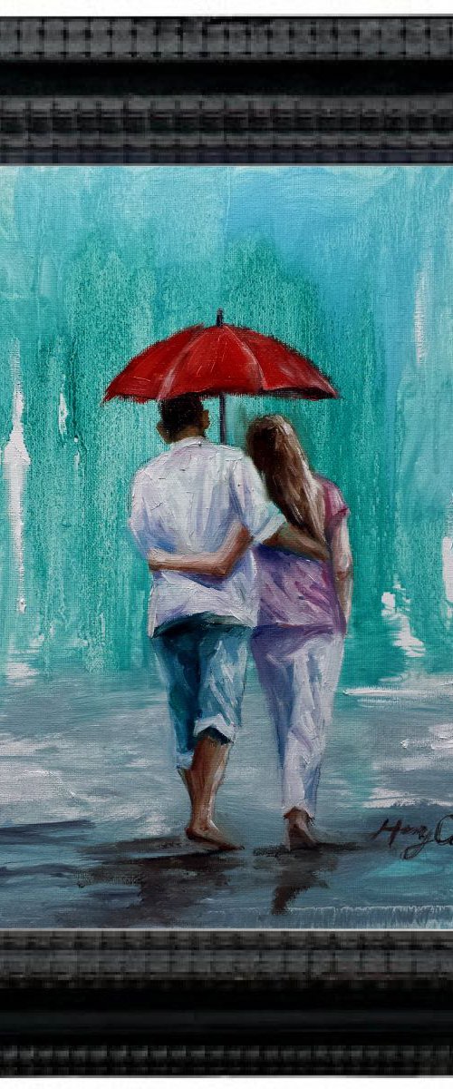 Raining with Red by Henry Cao