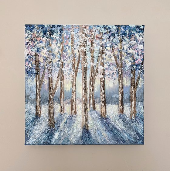 Wintery woodland