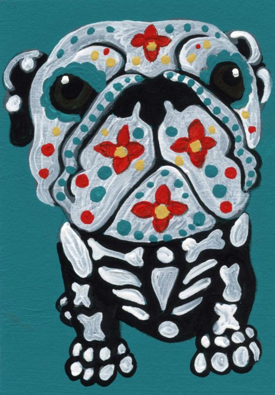 Day of the Dead English Bulldog