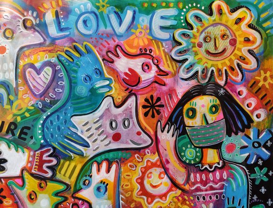 LOVE NATURE IN COVID TIME 105x180cm