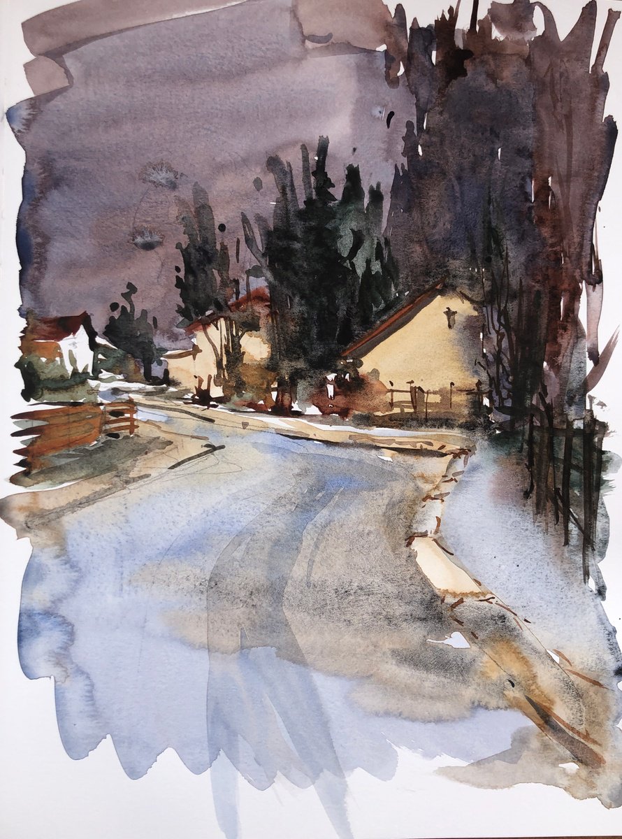 Watercolor 61 by OLGA BELOBORODOVA