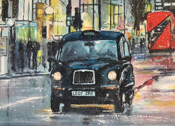 London winter scene