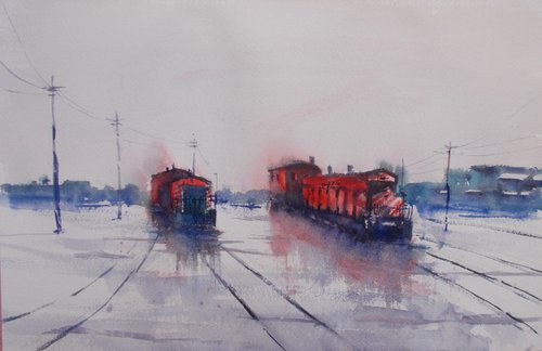 trains 21 by Giorgio Gosti