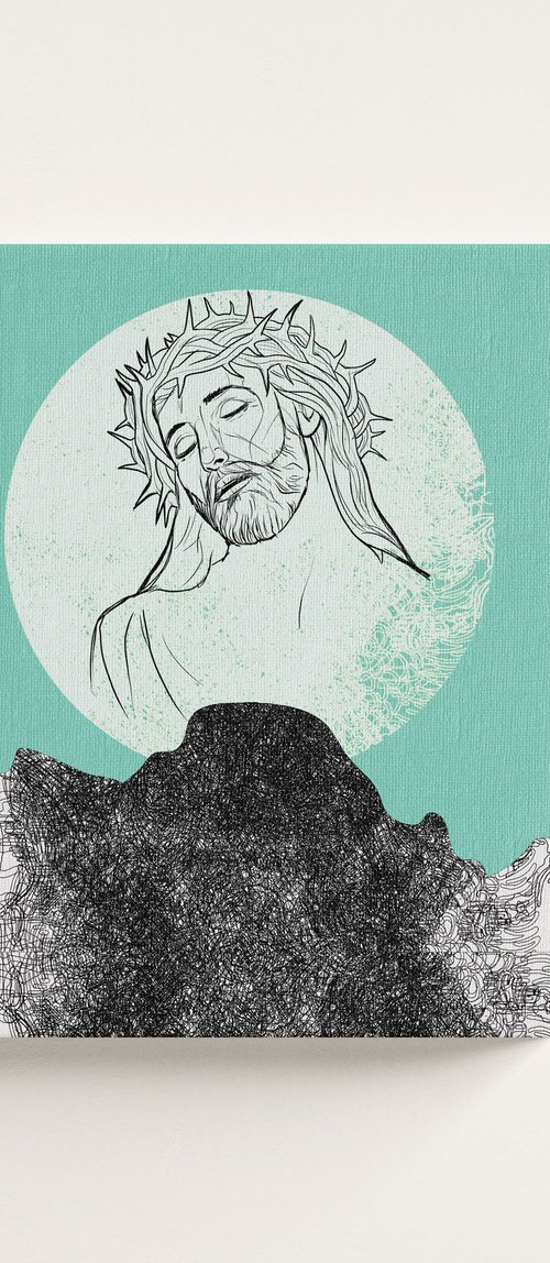 The Divine Eclipse: Black Mountain, White Moon, Sacred Face by Jeff Kaguri