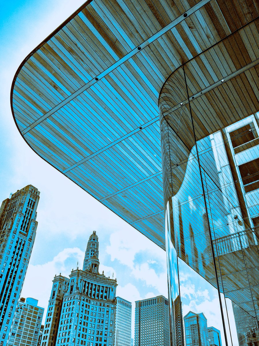 RHYTHM OF THE ROOF Apple Store Chicago by William Dey