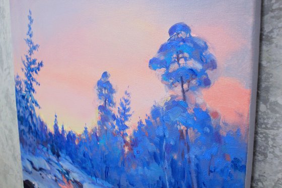 "Winter in blue"