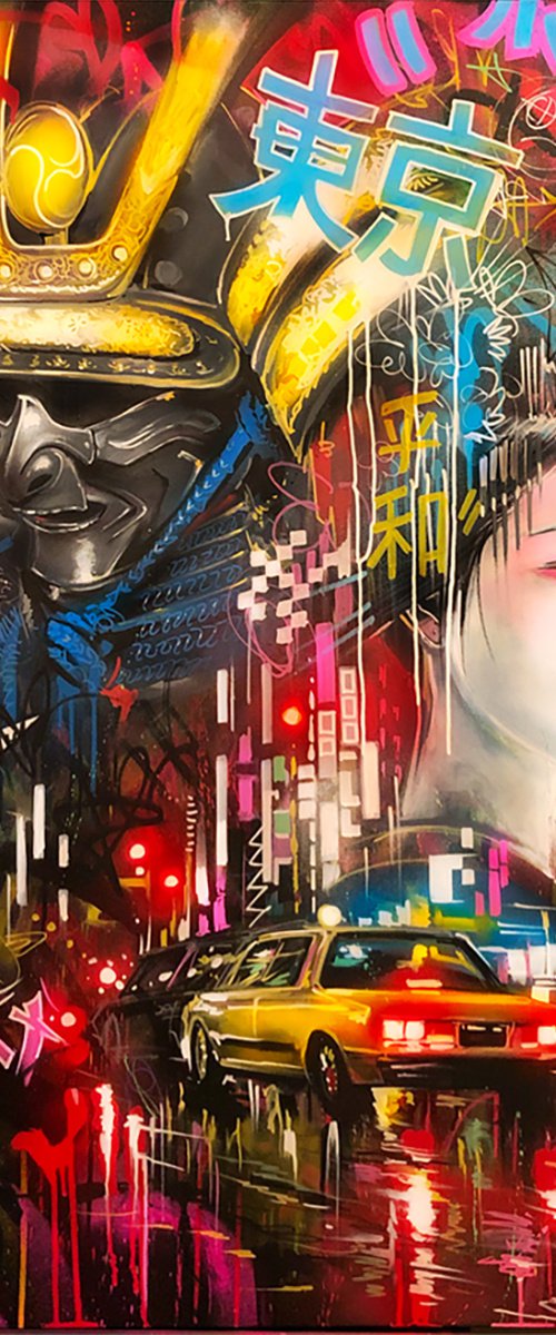 'Tokyo Dreams' - Original painting on canvas by Dan Kitchener / 'DANK'