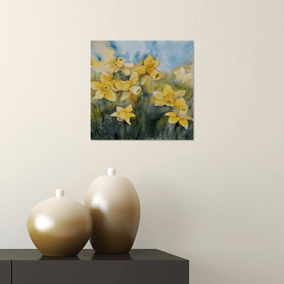 Daffodils painting