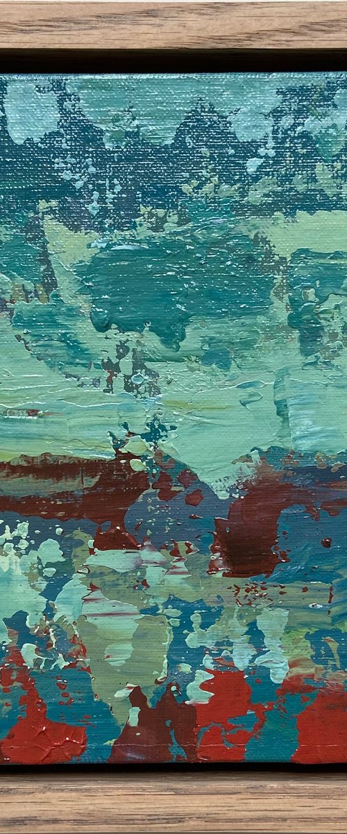 Old Paint - Small Abstract by Maryna Vozniuk