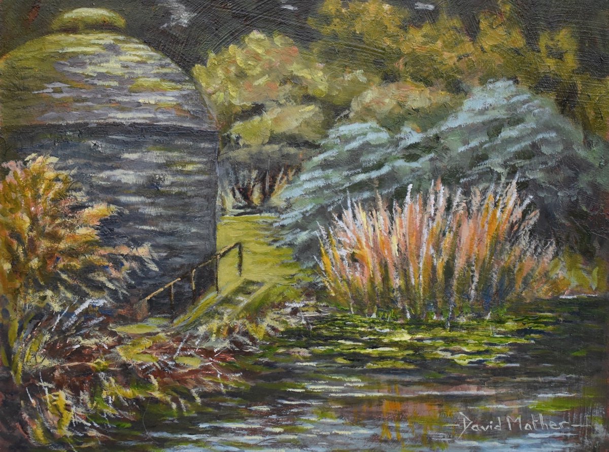 Cotehele dovecot and pond by David Mather