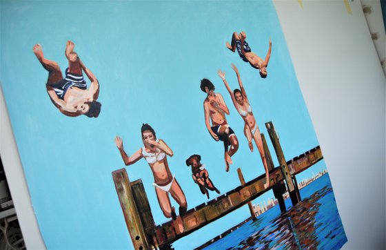 Jump / 100 x 100 x 5 cm
