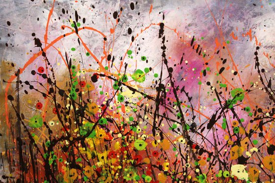 Mystical Gardens - Extra large original abstract painting