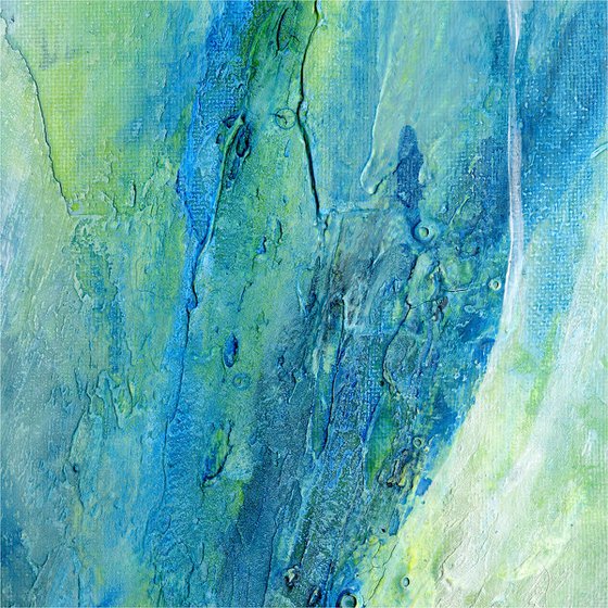 Simple Prayers 6 - Textured Abstract Painting by Kathy Morton Stanion