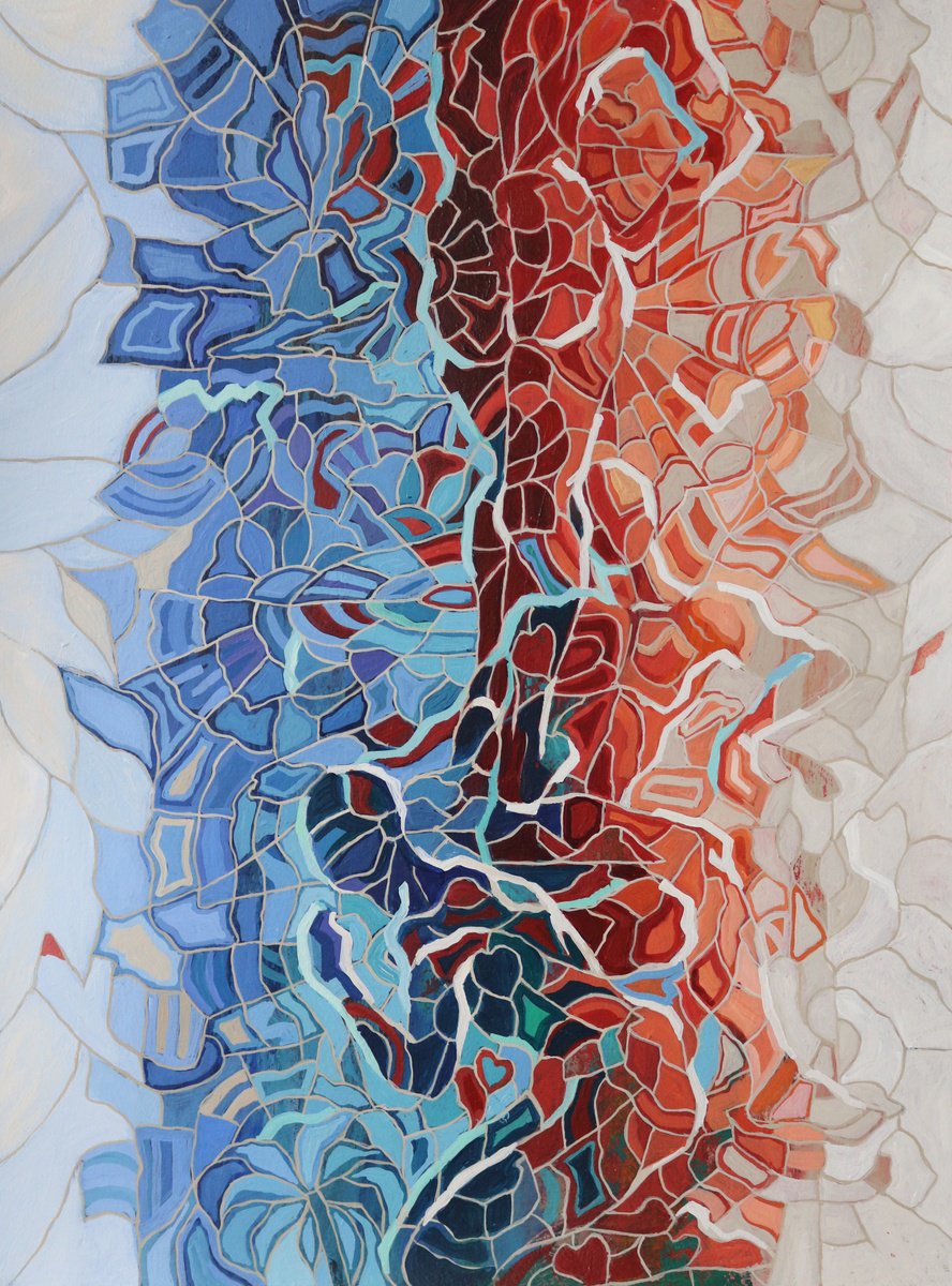 Abstract Watercolour By Peggy Lee, 15 X 20", To The Light #4, Original Artwork