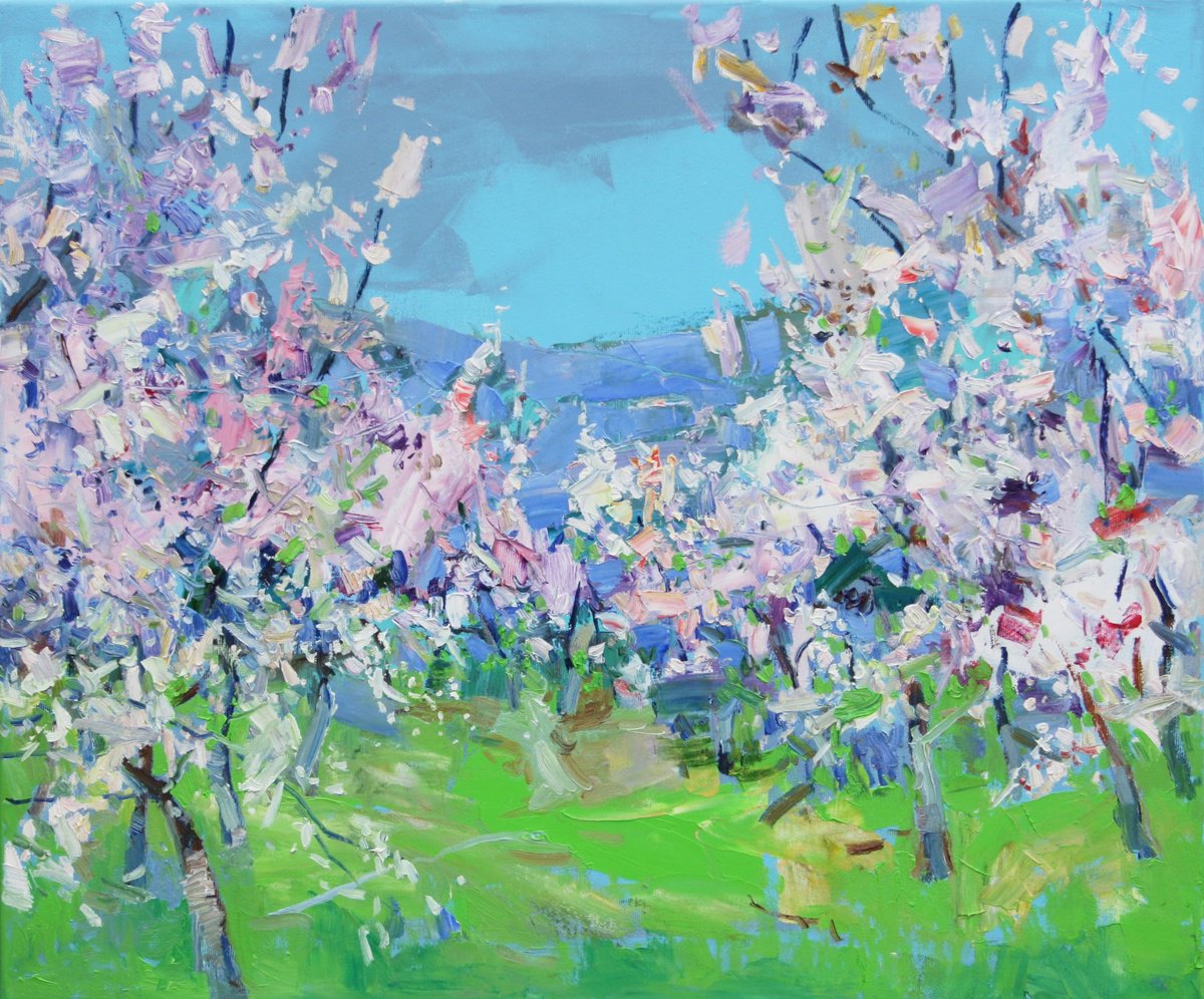 Gardens Bloom By Yehor Dulin, 24 X 20, Artwork For Sale On Artfinder