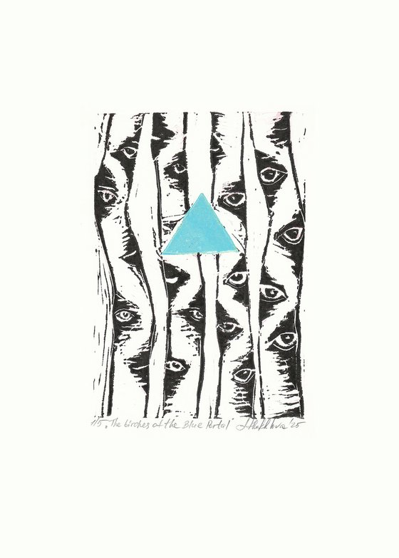 Birches of the Blue Portal