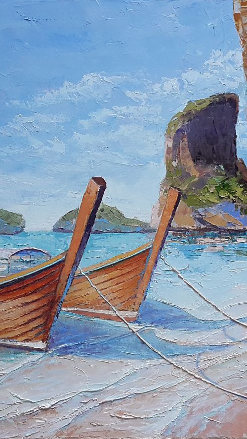 On the coast of Andaman Sea by Mary Voloshyna