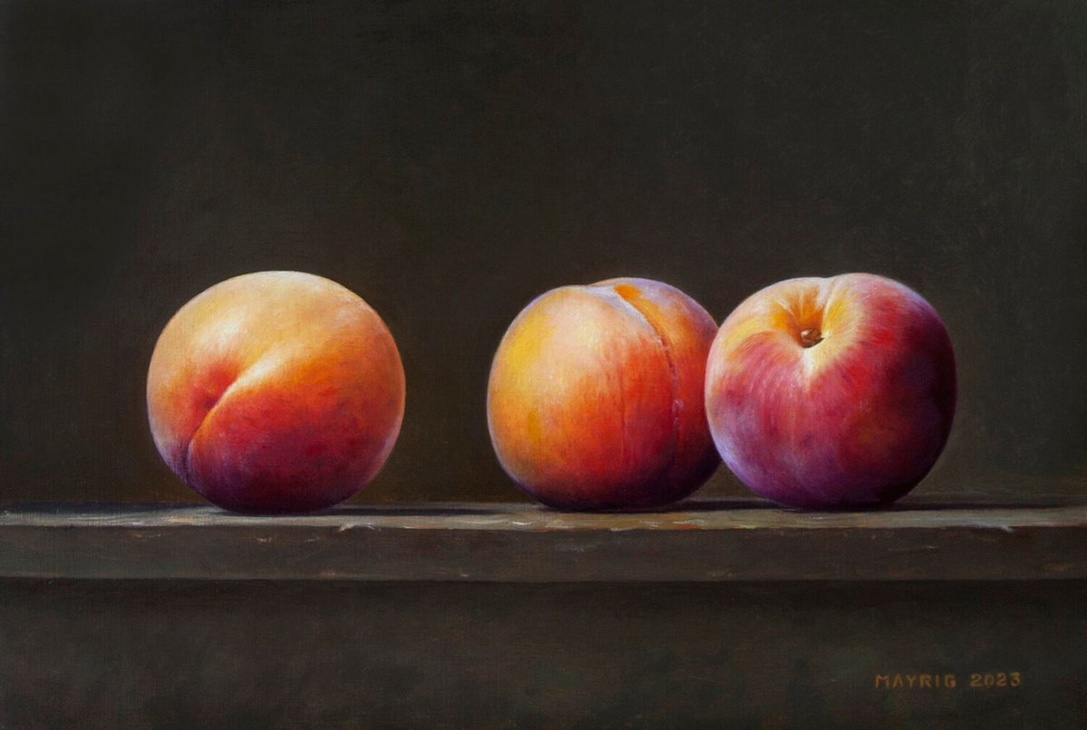 Photorealistic Oil Painting , Another Three Of A Kind By Mayrig Simonjan, 16 X 11, Artwork For Sale On Artfinder