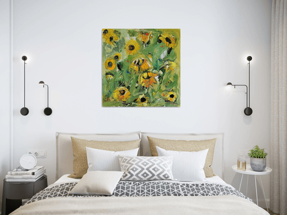 Dancing Sunflowers