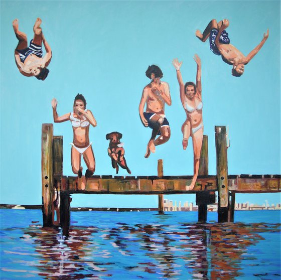 Jump / 100 x 100 x 5 cm