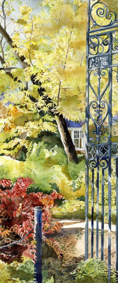 Autumn by the gate by Alfred  Ng