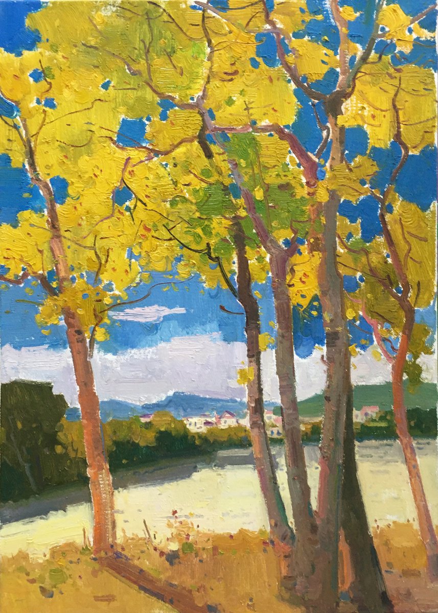 Autumn 261 By Jianzhe Chon, 20 X 28, Artwork For Sale On Artfinder