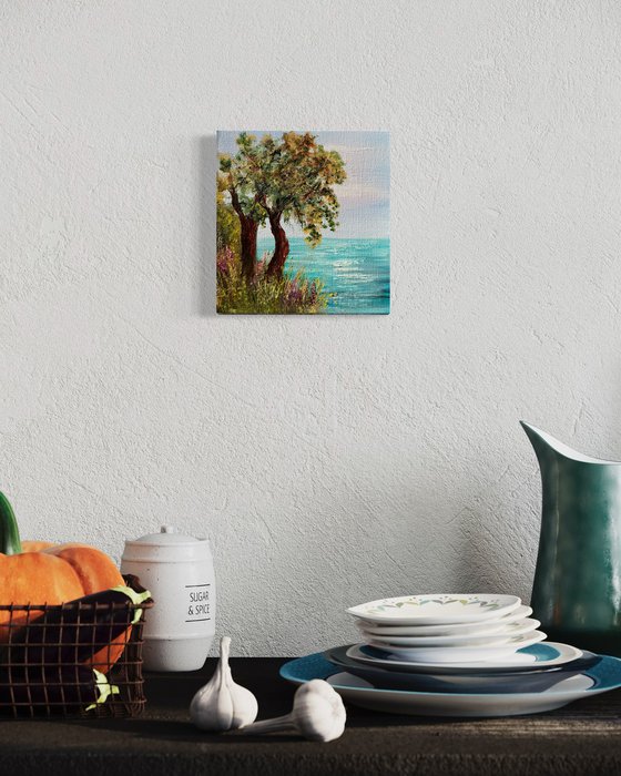 Blooms and Trees by the Sea