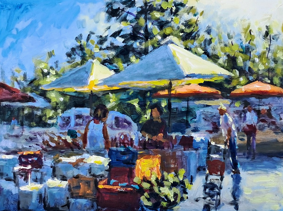  The Wine Seller By Dimitris Voyiazoglou, 17 X 13, Artwork For Sale On Artfinder