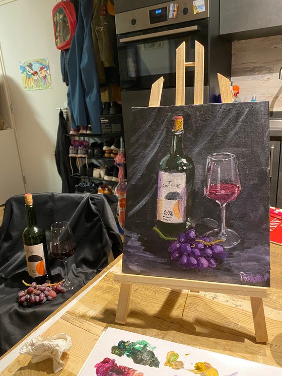 Still life with wine