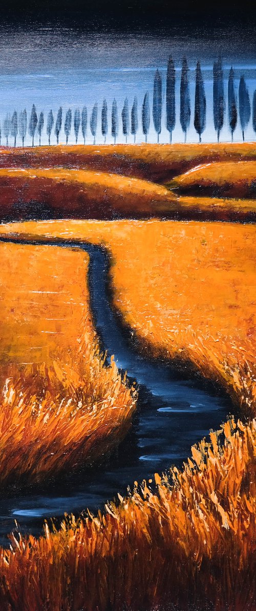 Fields of Fire-  Fields and Colors Series by Danijela Dan