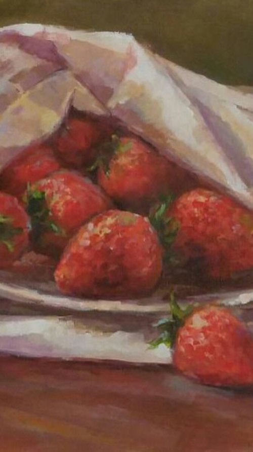 Strawberries (9x12x0.7'') by Alexander Koltakov