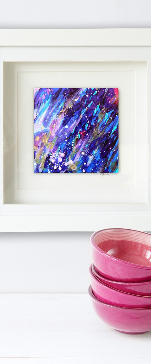 Mini original abstract #298 (original miniature abstract) by Carolynne Coulson
