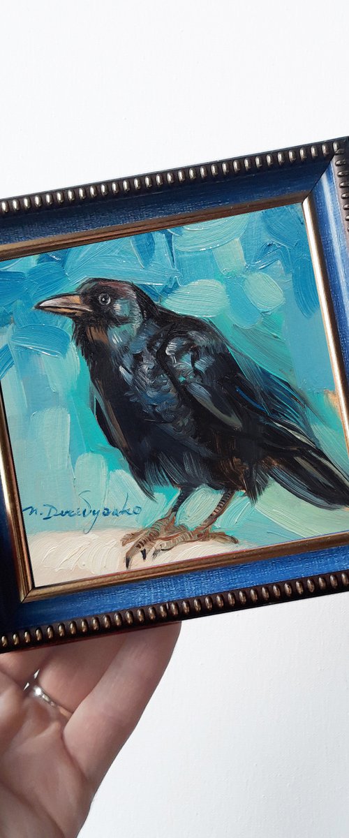 Crow bird by Nataly Derevyanko