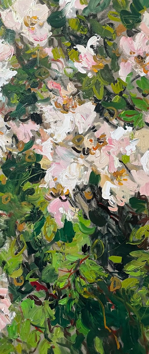 Rambling roses by Lilia Orlova-Holmes