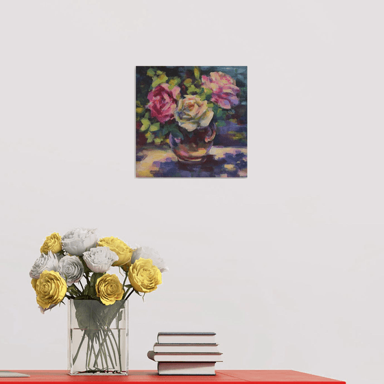 Roses on the table Still life with flowers
