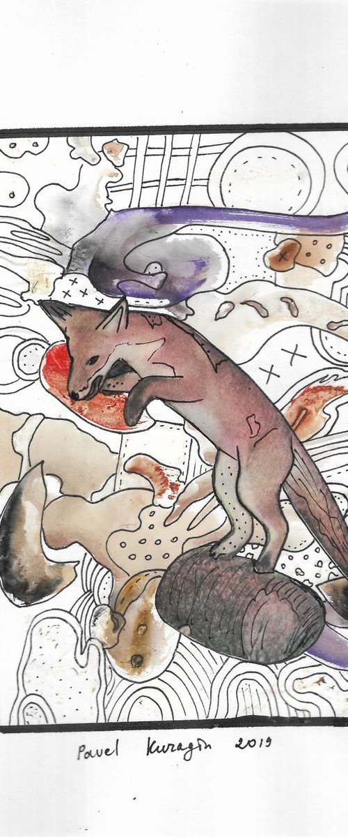 Abstract fox by Pavel Kuragin