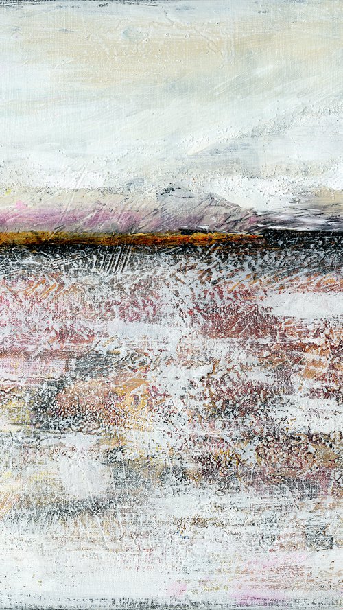 A Tranquil Journey 5 - Textural Abstract Painting by Kathy Morton Stanion by Kathy Morton Stanion