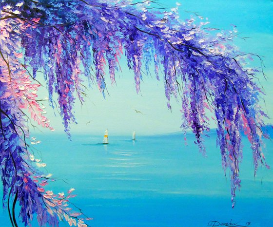 Wisteria by the sea